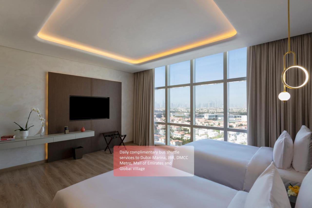 Movenpick Jumeirah Village Triangle Dubaj Kültér fotó Deluxe room